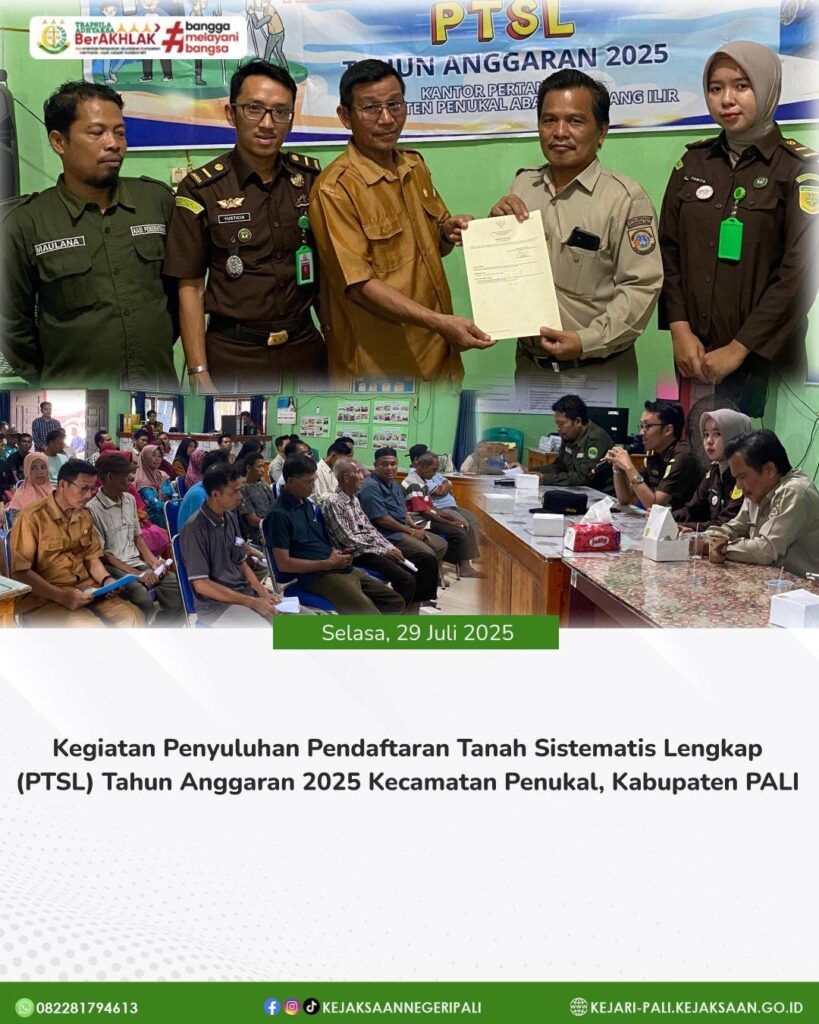 Selasa, 29 Juli 2025Kasubsi A Seksi Intelijen Kejaksaan Negeri PALI Bapak Judistira Yusticia, SH