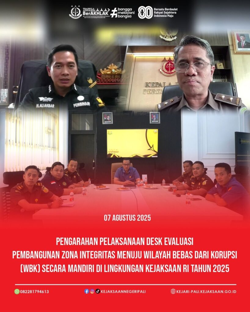 Kamis, 07 Agustus 2025Kepala Kejaksaan Negeri PALI Bapak Farriman Isandi Siregar, SH, MH didampi