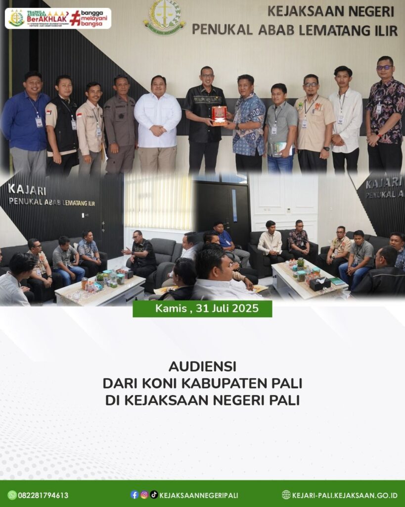 Kamis, 31 Juli 2025Kepala Kejaksaan Negeri PALI Bapak Farriman Isandi Siregar, SH, MH didampingi (1)