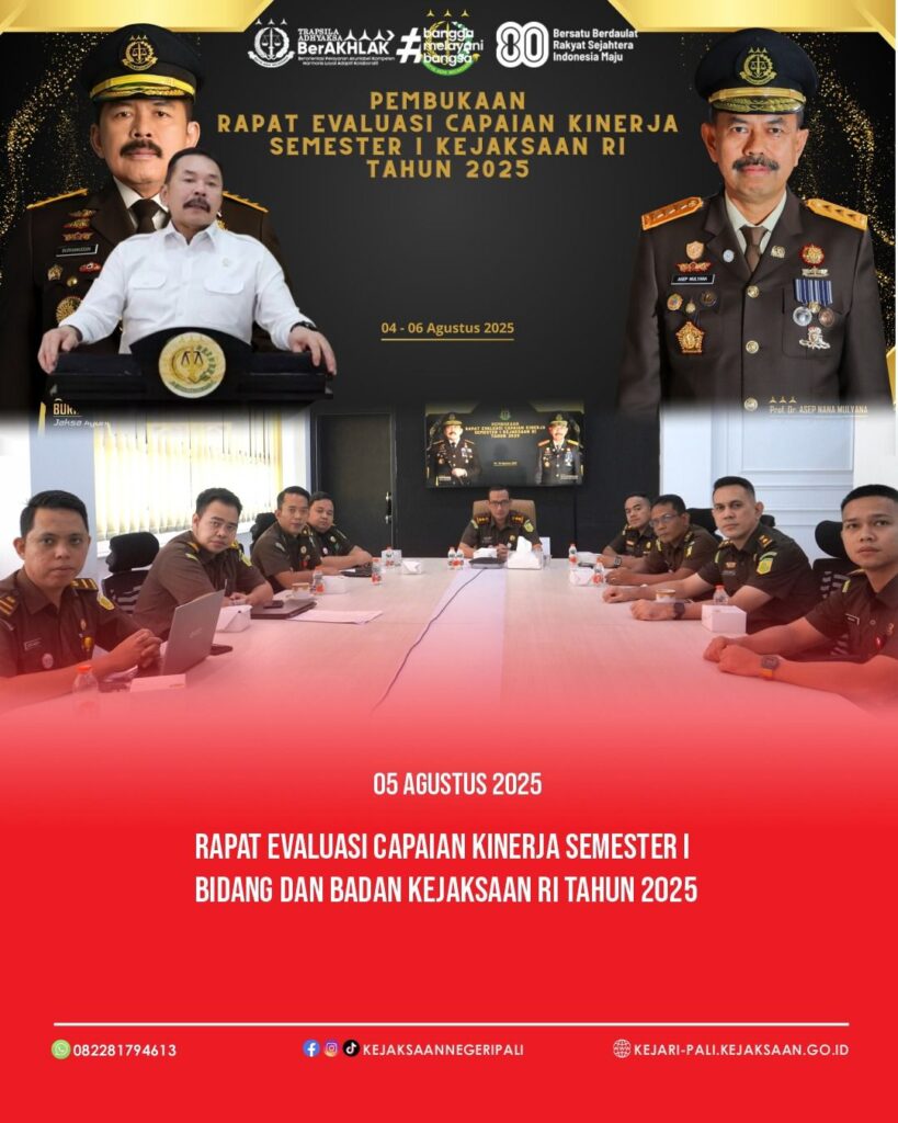 Selasa, 05 Agustus 2025Kepala Kejaksaam Negeri PALI Bapak Farriman Isandi Siregar, SH, MH didamp