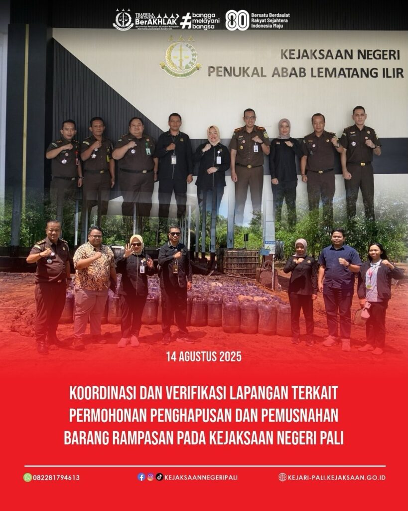 Talang Ubi,Kepala Kejaksaan Negeri PALI Bapak Farriman Isandi Siregar, SH, MH, menerima Tim Kord