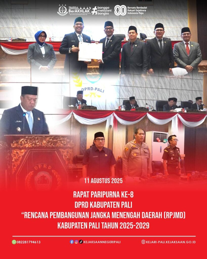 Talang Ubi,Kepala Kejaksaan Negeri PALI diwakili oleh Kasubsi A Bapak Judistira Yusticia, SH, MH