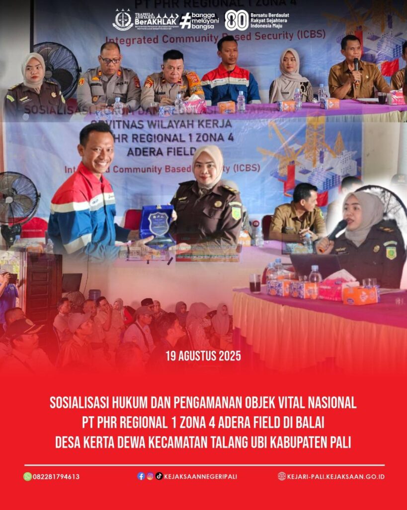 Talang Ubi,Kepala Kejaksaan Negeri PALI yang diwakili oleh Kasubsi Perdata dan Tata Usaha Negara