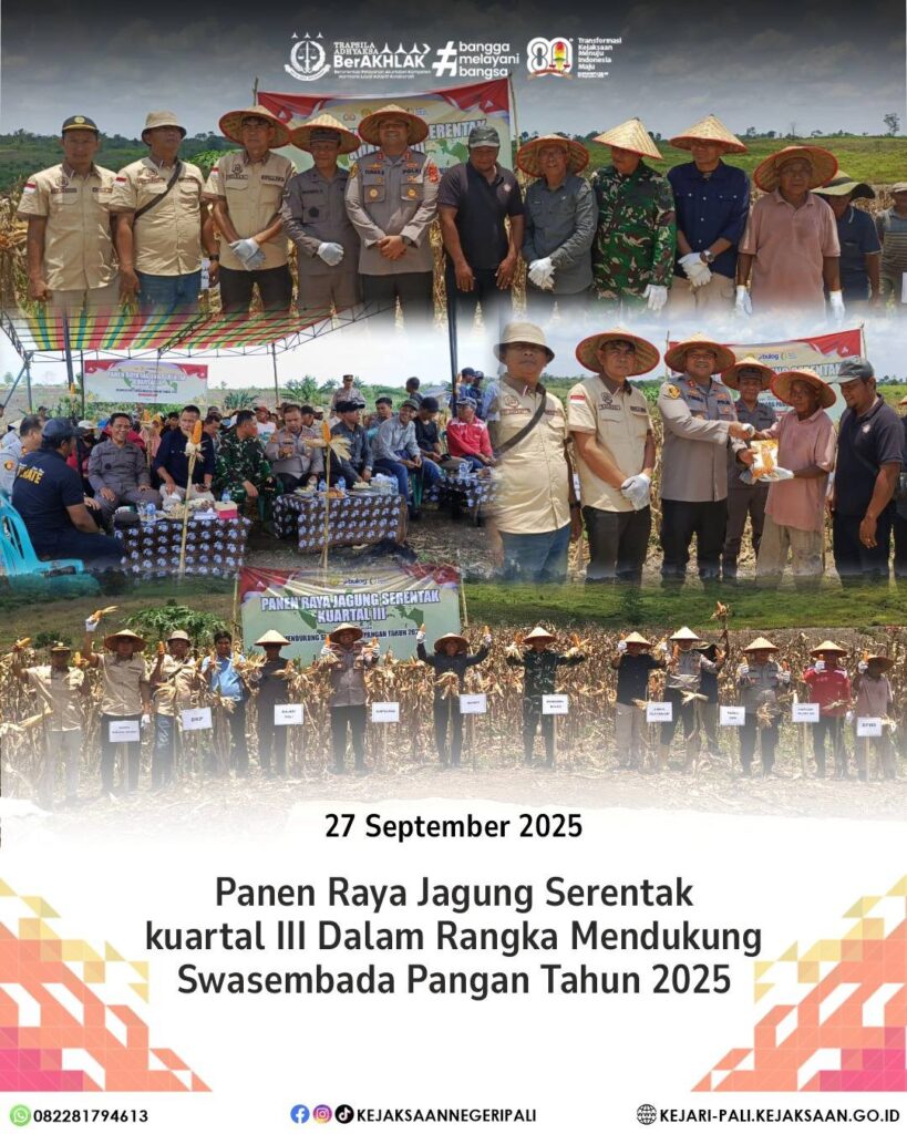 Kepala Kejaksaan Negeri PALI diwakili oleh Kasubagbin Bapak Widodo Sudarsono, SH menghadiri Kegi