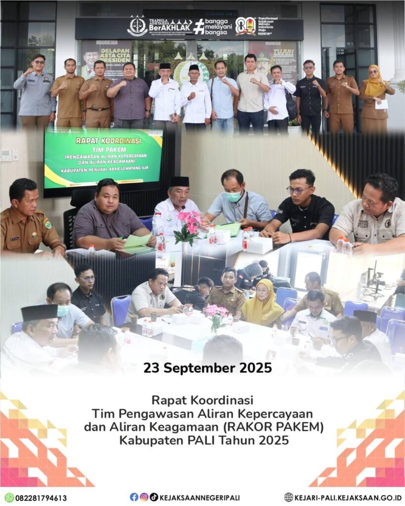 Talang Ubi, Bertempat di Ruang Rapat Intelijen Kejaksaan Negeri PALI telah dilaksanakan Rapat Ko