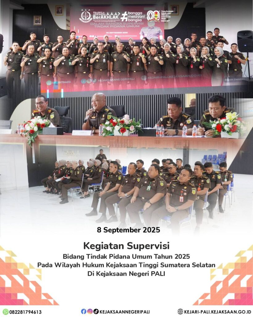 Talang Ubi, Kepala Kejaksaan Negeri PALI Bapak Farriman Isandi Siregar, SH, MH, beserta Kasubagb