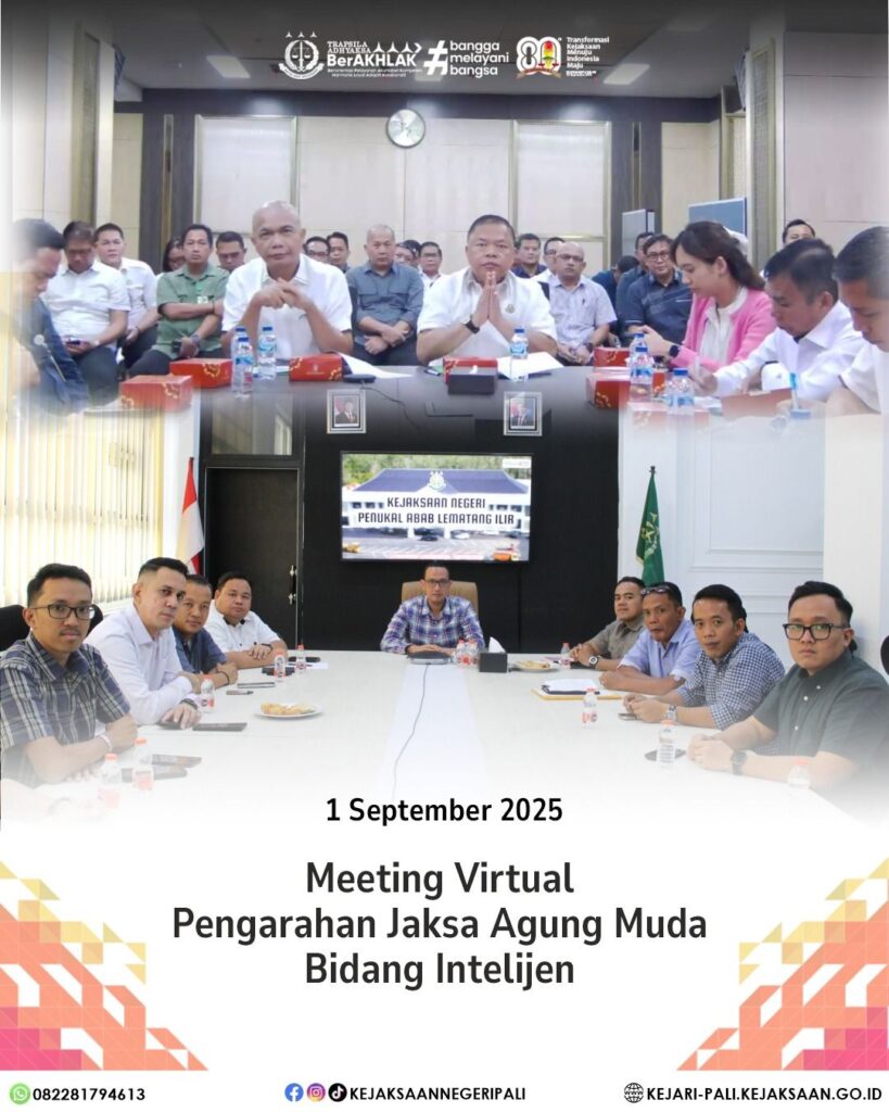 Talang Ubi, Kepala Kejaksaan Negeri PALI Bapak Farriman Isandi Siregar, SH, MH, didampingi Kasub