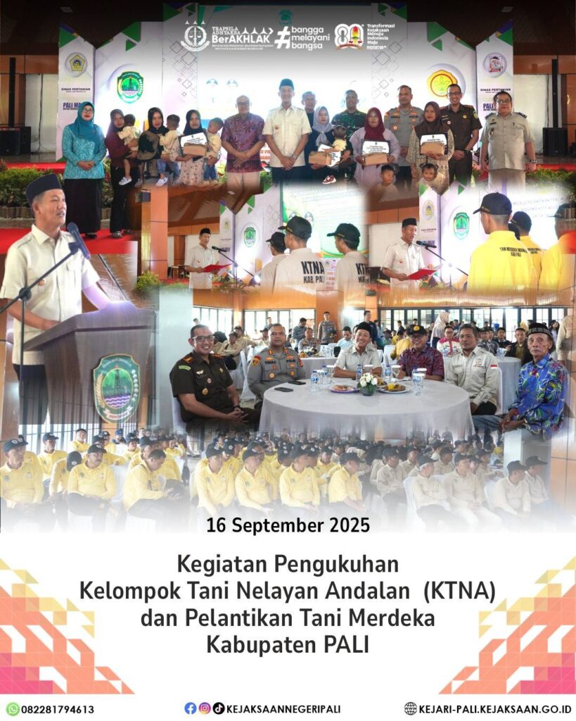 Talang Ubi, Kepala Kejaksaan Negeri PALI Bapak Farriman Isandi Siregar, SH, MH, didampingi Kepal