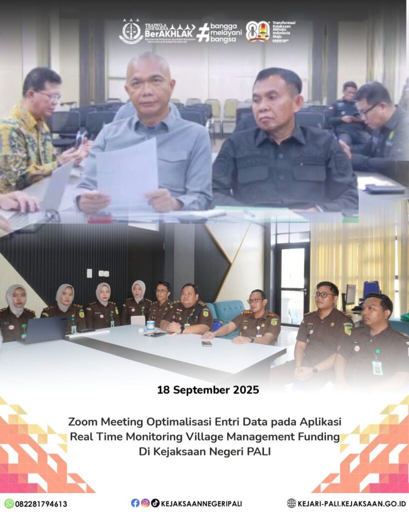 Talang Ubi, Kepala Kejaksaan Negeri PALI Bapak Farriman Isandi Siregar, SH, MH didampingi Kepala