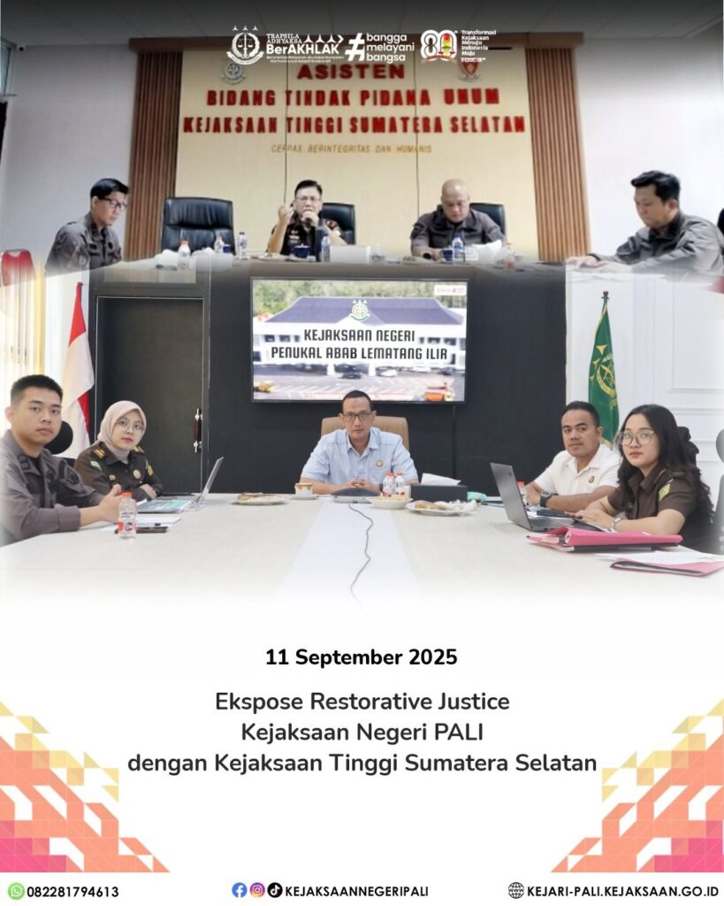 Talang Ubi, Kepala Kejaksaan Negeri PALI Bapak Farriman Isandi Siregar, SH,MH, didampingi Kepala
