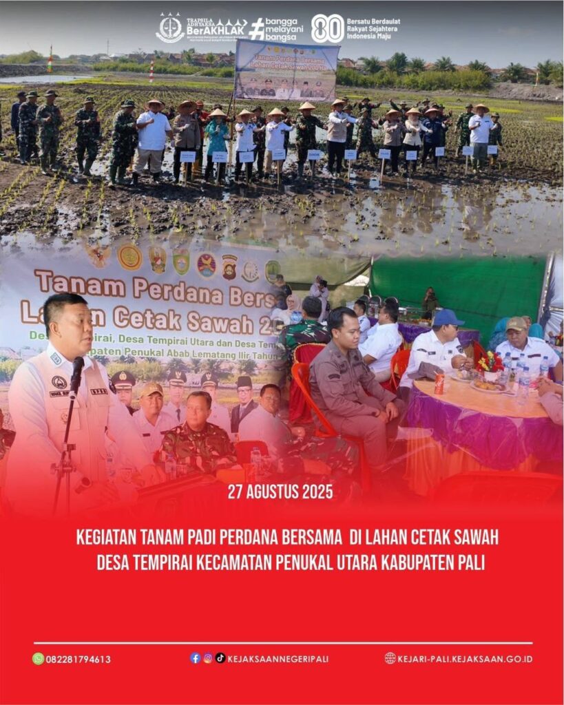 Talang Ubi, Kepala Kejaksaan Negeri PALI diwakili oleh Jaksa Fungsional Bapak Kresna Satia Negar