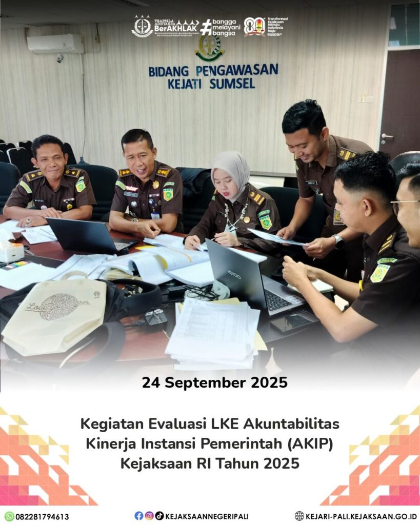 Talang Ubi, Kepala Sub Bagian Pembinaan Kejaksaan Negeri PALI Bapak Widodo Sudarsono, SH didampi