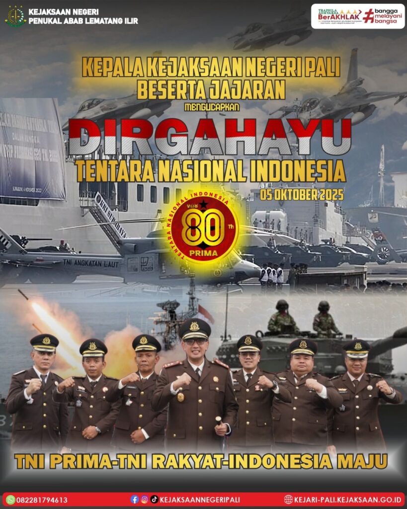 Kepala Kejaksaan Negeri PALI Bapak Farriman Isandi Siregar, SH, MH beserta jajaran mengucapkan S (1)