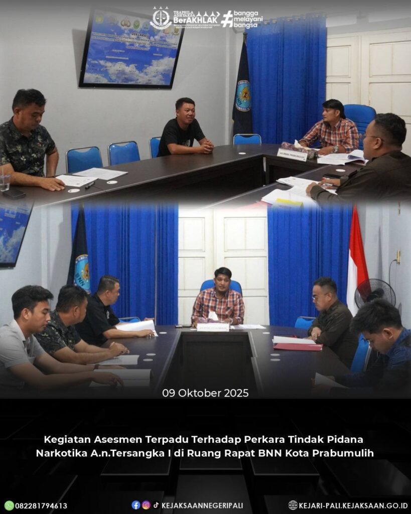 Prabumulih, Kepala Seksi Tindak Pidana Umum Bapak Julfadli SH,MH, melaksanakan Asesmen Terpadu t