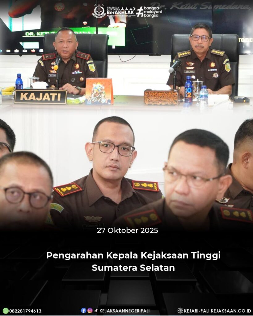 Talang Ubi, Kepala Kejaksaan Negeri PALI Bapak Farriman Isandi Siregar, SH, MH bersama PJU Kejat