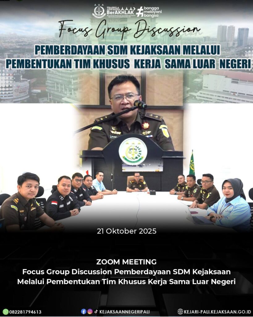 Talang Ubi, Kepala Kejaksaan Negeri PALI Bapak Farriman Isandi Siregar, SH, MH bersama Para Kasi