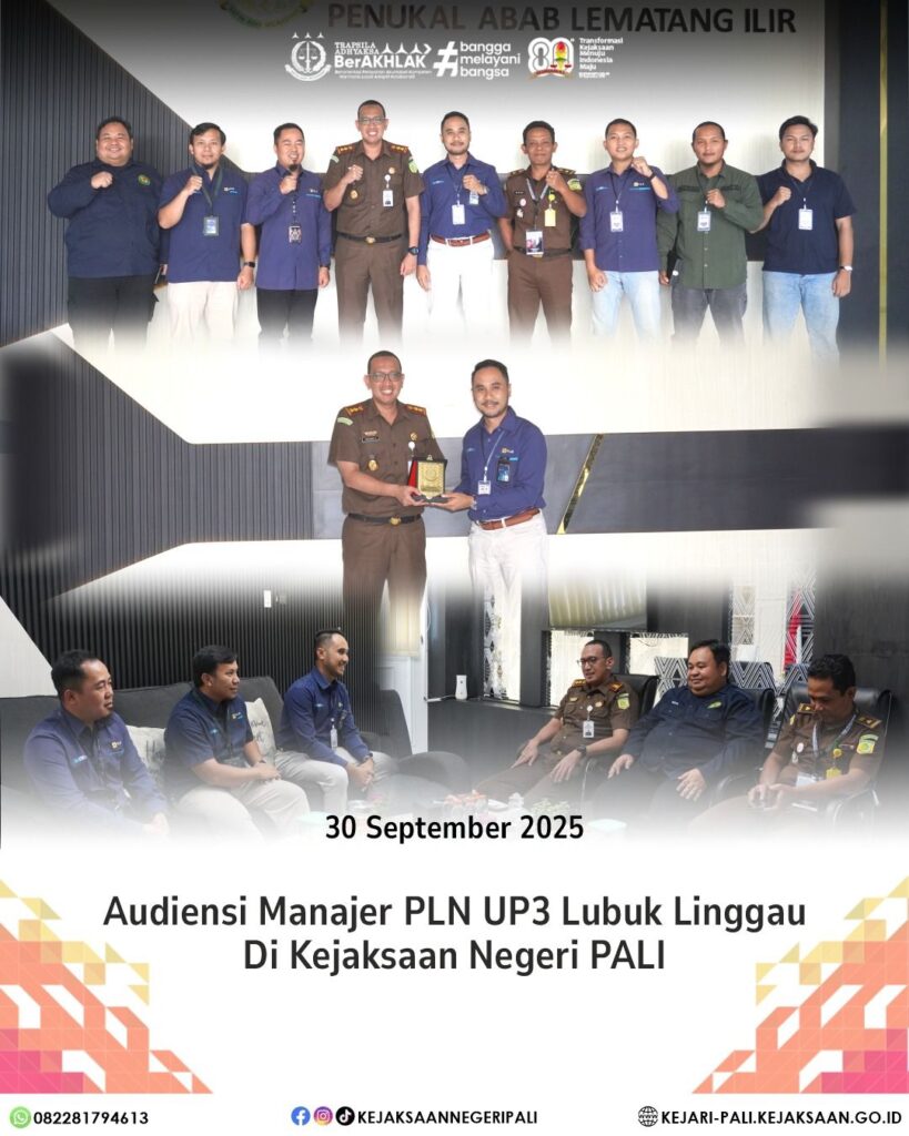 Talang Ubi, Kepala Kejaksaan Negeri PALI Bapak Farriman Isandi Siregar, SH, MH didampingi Kasi I (1)