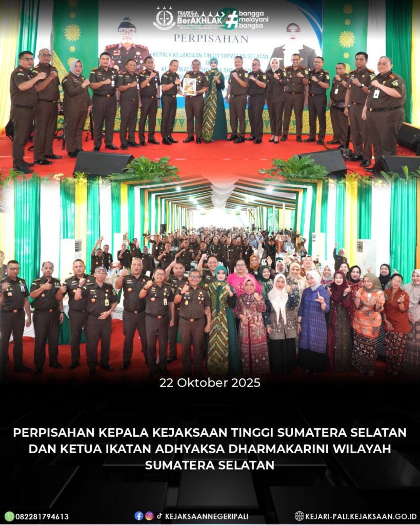 Talang Ubi, Kepala Kejaksaan Negeri PALI Bapak Farriman Isandi Siregar, SH, MH didampingi Ketua