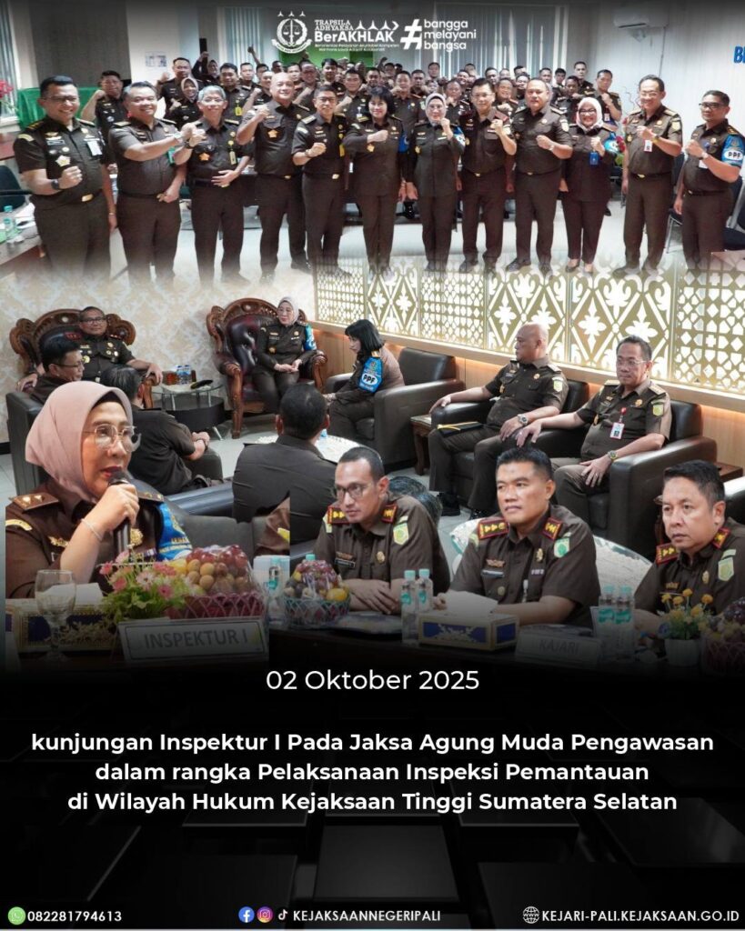 Talang Ubi, Kepala Kejaksaan Negeri PALI Bapak Farriman Isandi Siregar, SH,MH, didampingi Kasuba