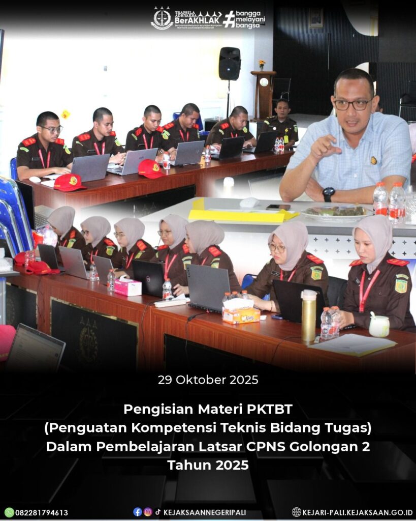 Talang Ubi, Kepala Kejaksaan Negeri PALI Bapak Farriman Isandi Siregar, SH,MH menjadi pemateri d