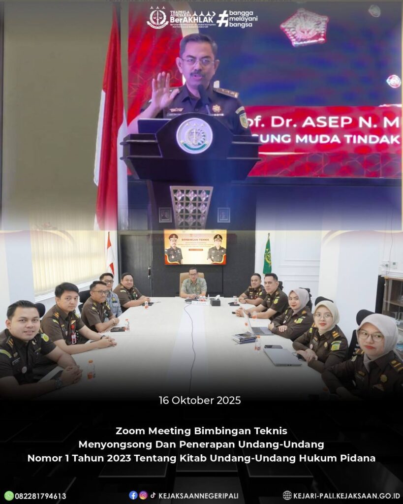 Talang Ubi, Kepala Kejaksaan Negeri PALI PALI Bapak Farriman Isandi Siregar, SH, MH didampingi P