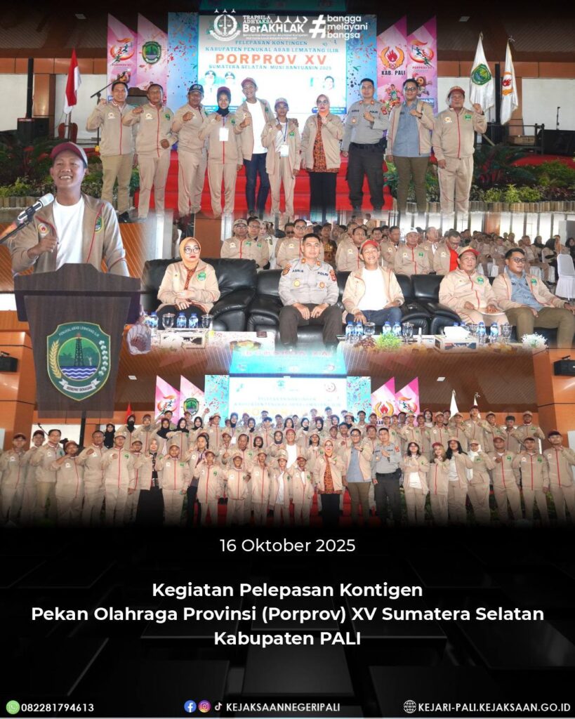 Talang Ubi, Kepala Kejaksaan Negeri PALI diwakili oleh Kasubsi B Intelijen Bapak Reza Rachman,SH