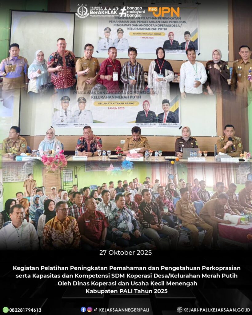 Talang Ubi, Kepala Kejaksaan Negeri PALI yang diwakili oleh Kasubsi Perdata dan Tata Usaha Negar