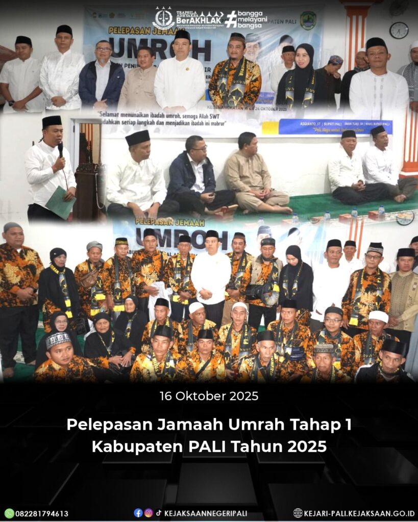 Talang Ubi, Kepala Kejaksaan Negeri PALI yang diwakili oleh Kepala Sub Bagian Pembinaan Bapak Wi