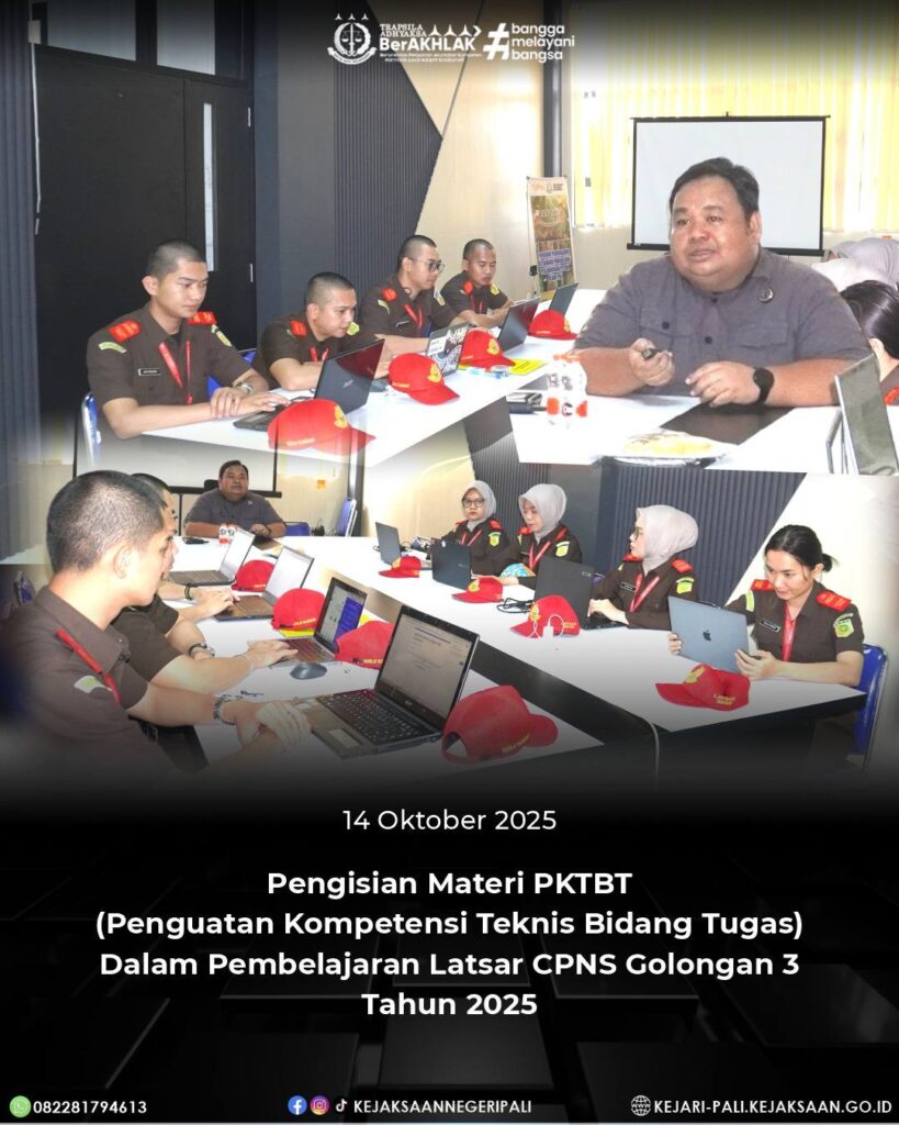 Talang Ubi, Kepala Seksi Intelijen Bapak Rido Dharma Hermando, SH, MH dan Kepala Sub Bagian Pemb