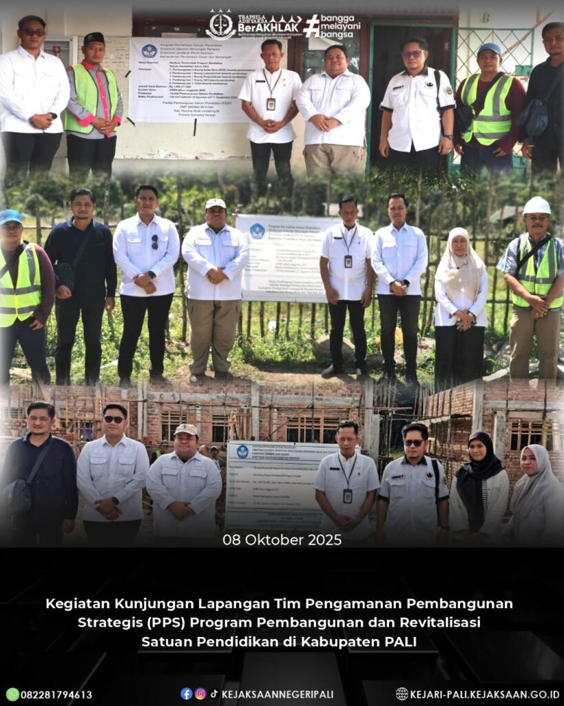 Talang Ubi, Tim Pengamanan Pembangunan Strategis (PPS) Kejari PALI yang dipimpin oleh Kasi Intel