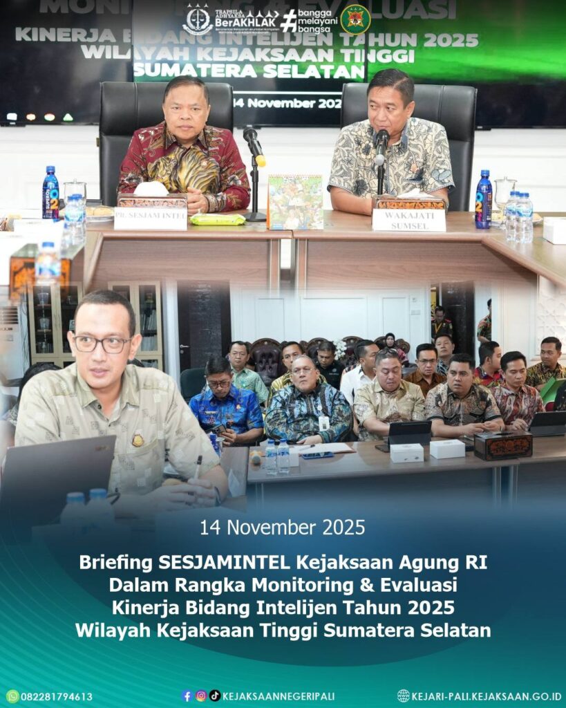 Palembang,Kepala Kejaksaan Negeri PALI Bapak Farriman Isandi Siregar, SH, MH, didampingi Kepala (2)