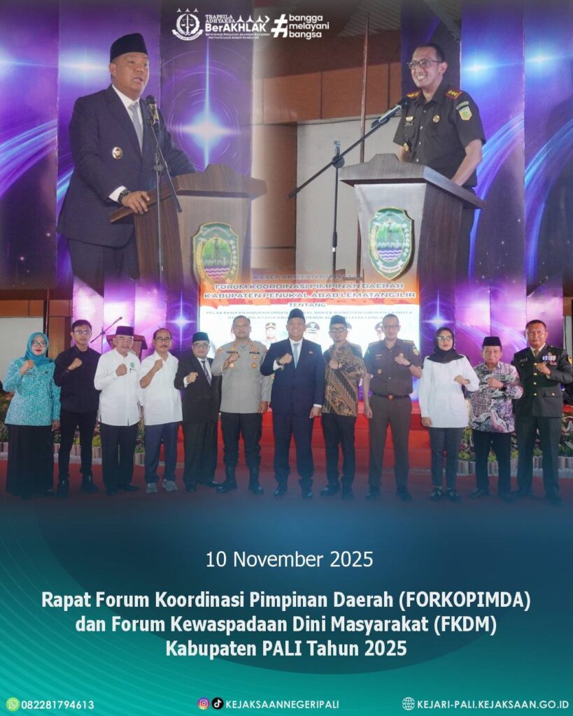 Talang Ubi, Kepala Kejaksaan Negeri PALI Bapak Farriman Isandi Siregar,SH.MH didampingi Kepala S