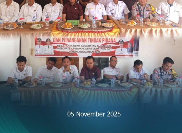 Talang Ubi, Kepala Kejaksaan Negeri PALI diwakili oleh Jaksa Fungsional Seksi Intelijen Bapak Kr
