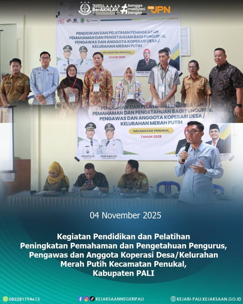 Talang Ubi, Kepala Kejaksaan Negeri PALI yang diwakili oleh Jaksa Pengacara Negara (JPN) Kejaksa