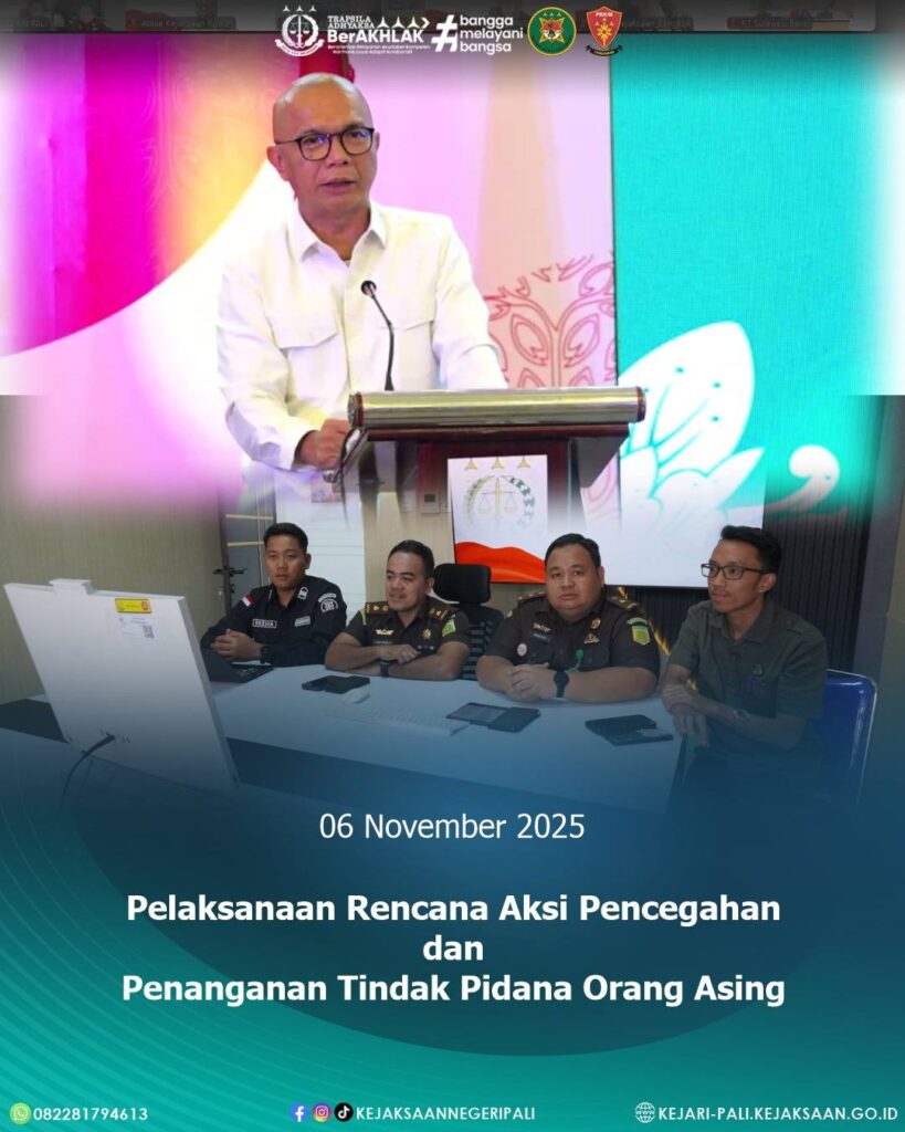 Talang Ubi, Kepala Seksi Intelijen Bapak Rido Dharma Hernando, SH, MH, bersama Kepala Seksi Tind