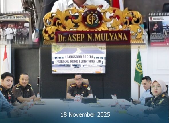 Talang Ubi,Kepala Kejaksaan Negeri PALI Bapak Farriman Isandi Siregar, SH, MH didampingi Kasi Da