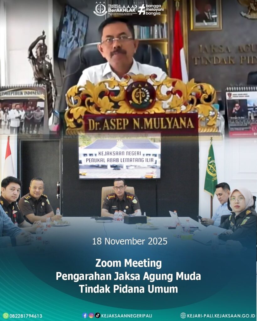 Talang Ubi,Kepala Kejaksaan Negeri PALI Bapak Farriman Isandi Siregar, SH, MH didampingi Kasi Da