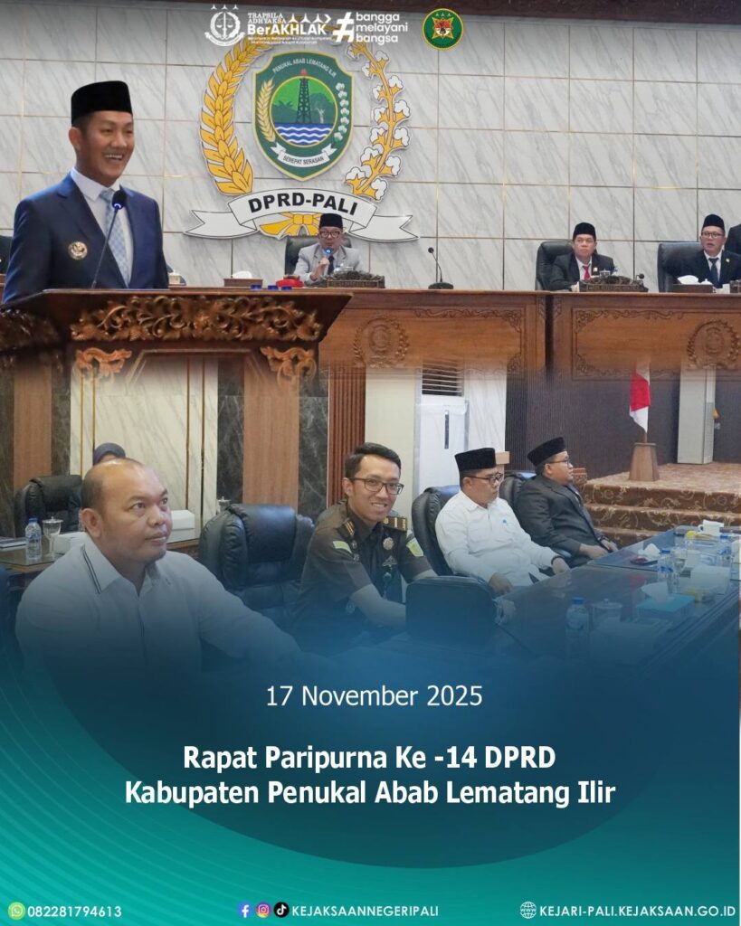 Talang Ubi,Kepala Kejaksaan Negeri PALI diwakili oleh Kasubsi I Intelijen Bapak Judistira Yustic