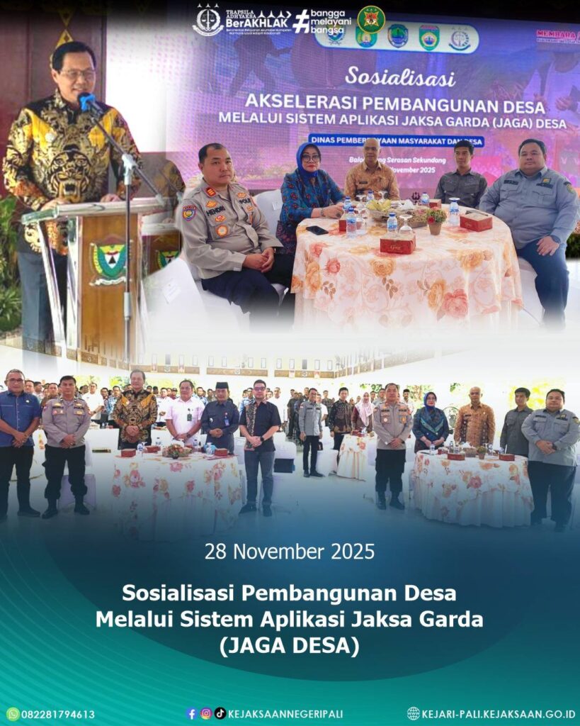 Muara Enim, Kepala Kejaksaan Negeri PALI diwakili Kepala Seksi Intelijen Bapak Rido Dharma Herma