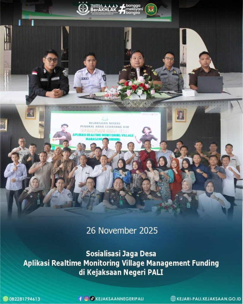 Talang Ubi,Kepala Kejaksaan Negeri Penukal Abab Lematang Ilir diwakili Kepala Seksi Intelijen B