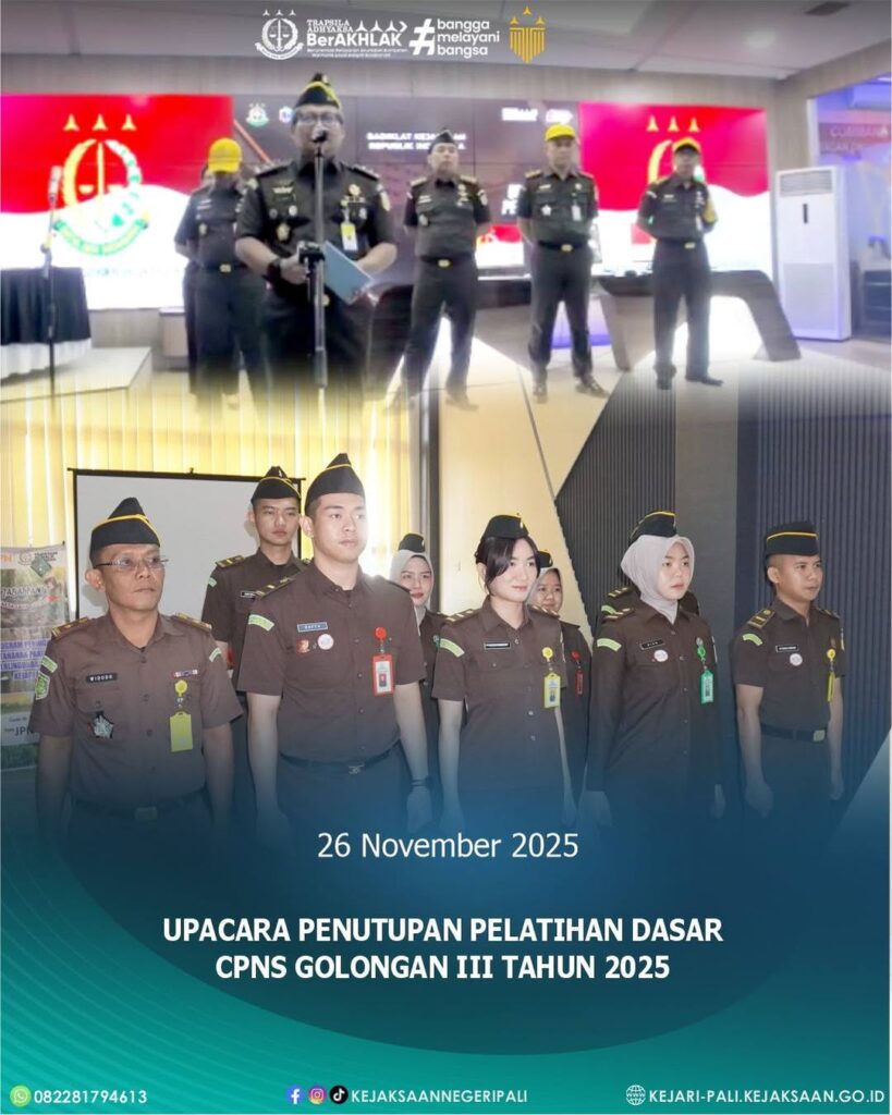 Talang Ubi,Kepala Sub Bagian Pembinaan Kejaksaan Negeri PALI Bapak Widodo Sudarsono, SH, selaku