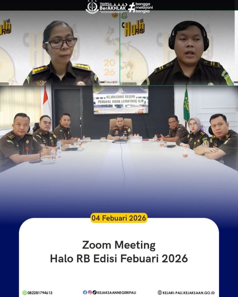 Talang Ubi, Kepala Kejaksaan Negeri PALI Bapak Hamidi, SH, MH didampingi Kasubagbin dan Para Kas