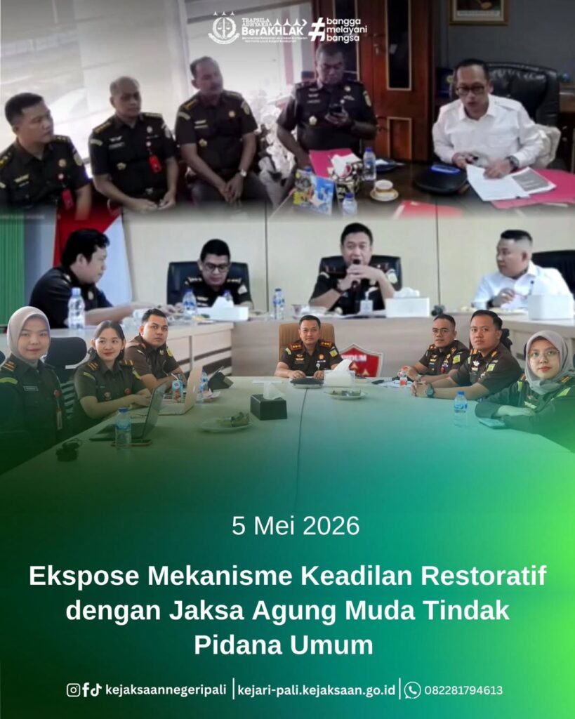 Talang Ubi, Kepala Kejaksaan Negeri PALI Bapak Hamidi, S.H., M.H., bersama Kepala Seksi Tindak
