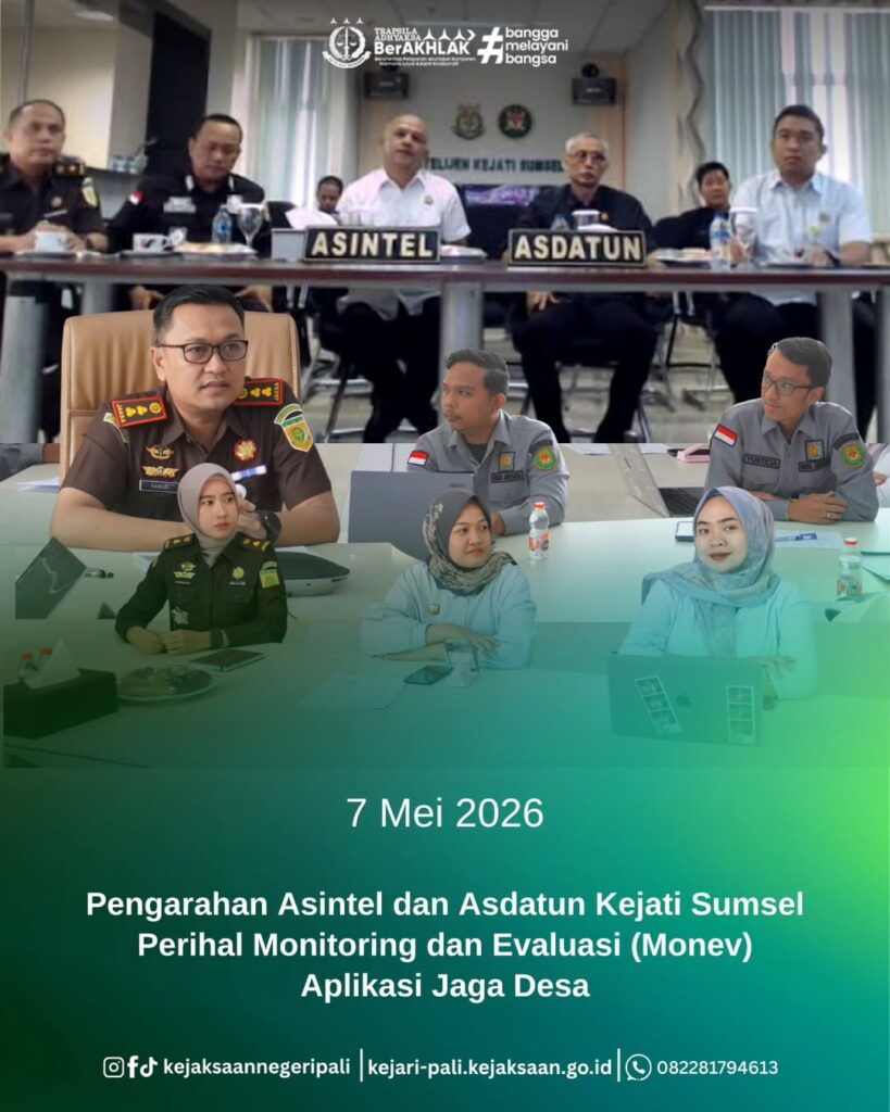 Talang Ubi, Kepala Kejaksaan Negeri PALI Bapak Hamidi, S.H., M.H., didampingi Kepala Seksi Perd