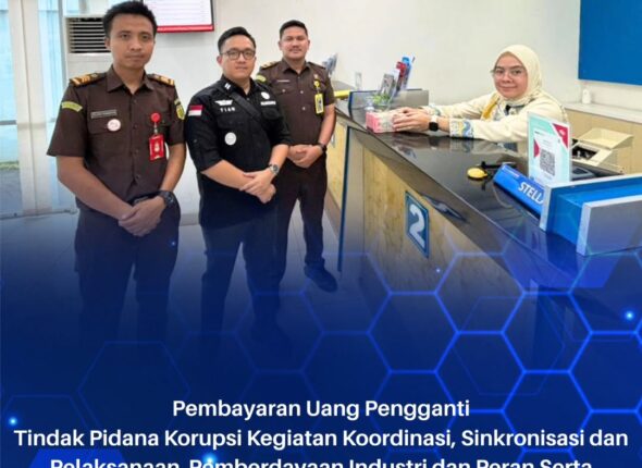 Talang Ubi, Telah dilaksanakan Pembayaran Uang Pengganti Tindak Pidana Korupsi Kegiatan Koordin
