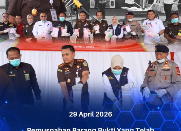 Talang Ubi,Kejaksaan Negeri PALI melaksanakan kegiatan Pemusnahan Barang Bukti Yang Telah Berke