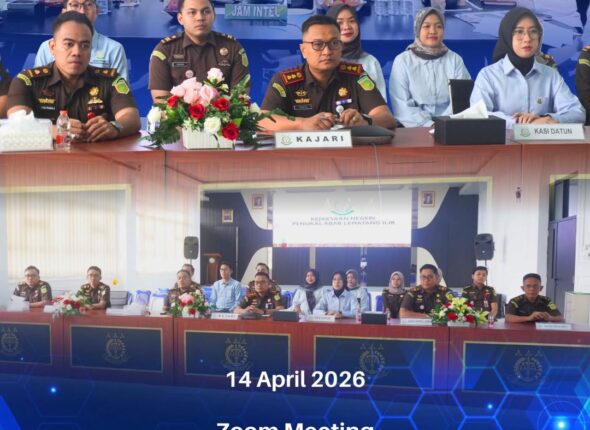 Talang Ubi,Kepala Kejaksaan Negeri PALI Bapak Hamidi, SH, MH bersama Kasubagbin, Para Kasi, Kasu (1)