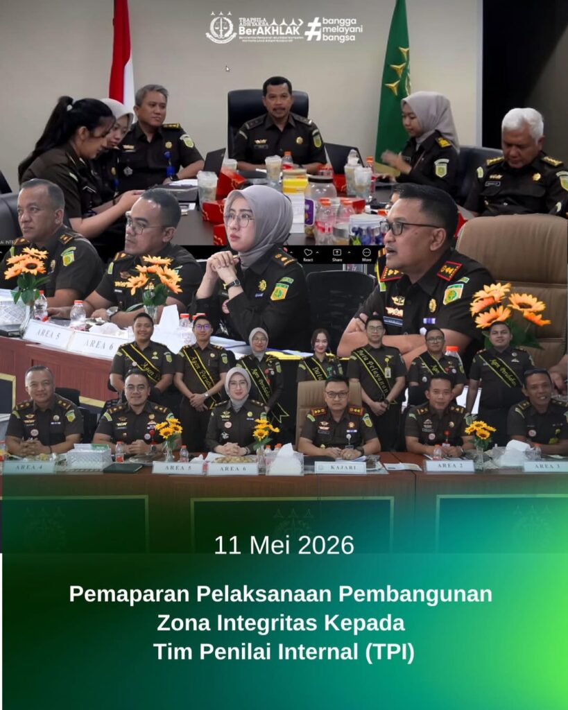 Talang Ubi,Kepala Kejaksaan Negeri PALI Bapak Hamidi, SH, MH, didampingi Para Kasi, Agen Perubah