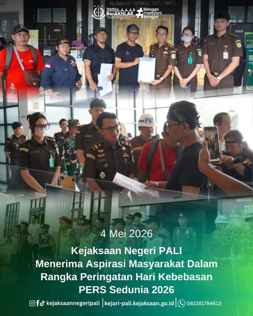 Talang Ubi,Kepala Kejaksaan Negeri PALI diwakili Kasubsi I Bapak Judistira Yusticia, S.H., M.H.
