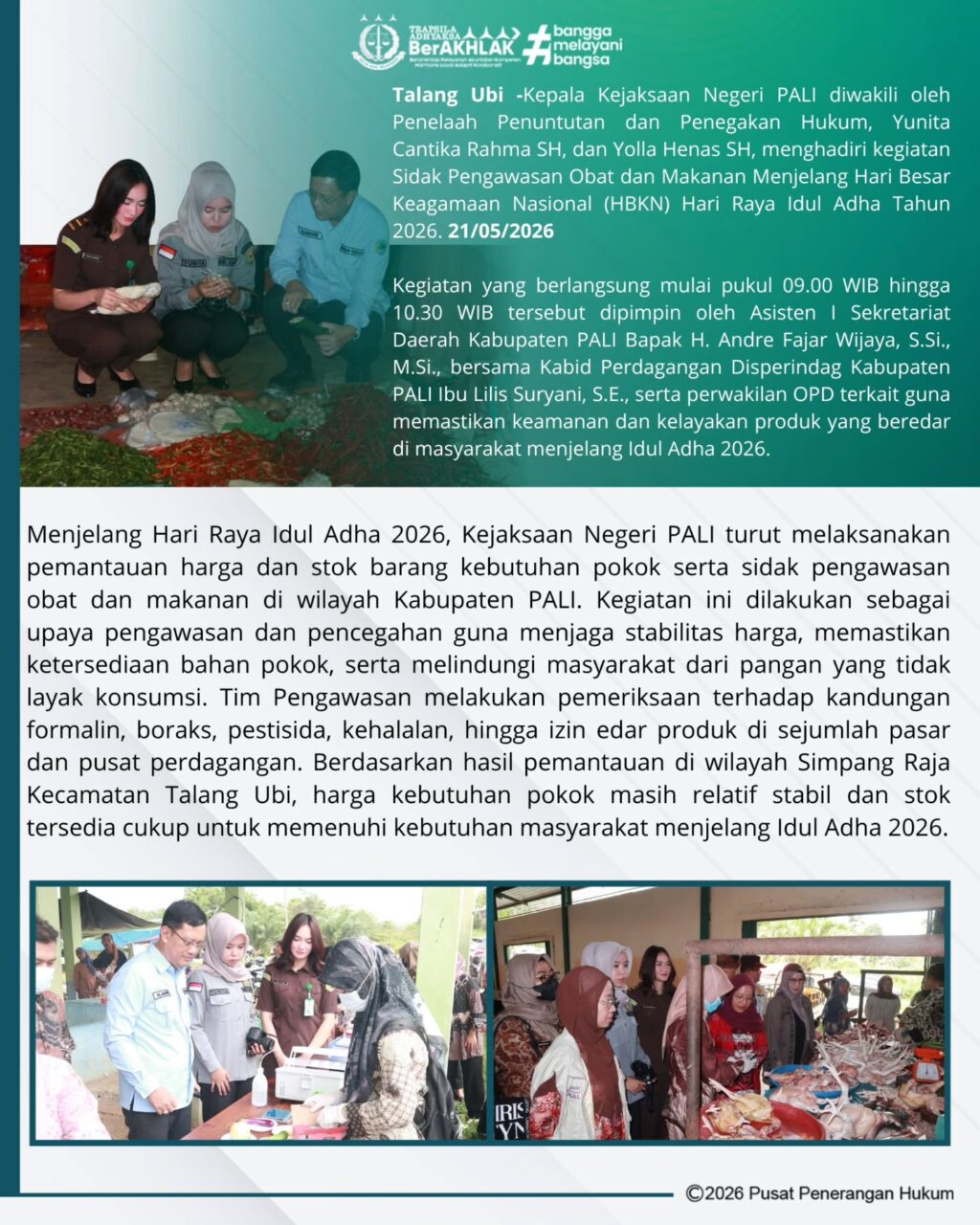 Instagram post from kejaksaannegeripali. This post is in position 1.